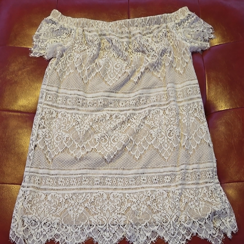 Elegant Lace Off-Shoulder Dress